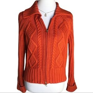⚫️ Y2K orange knitted cardigan​​
